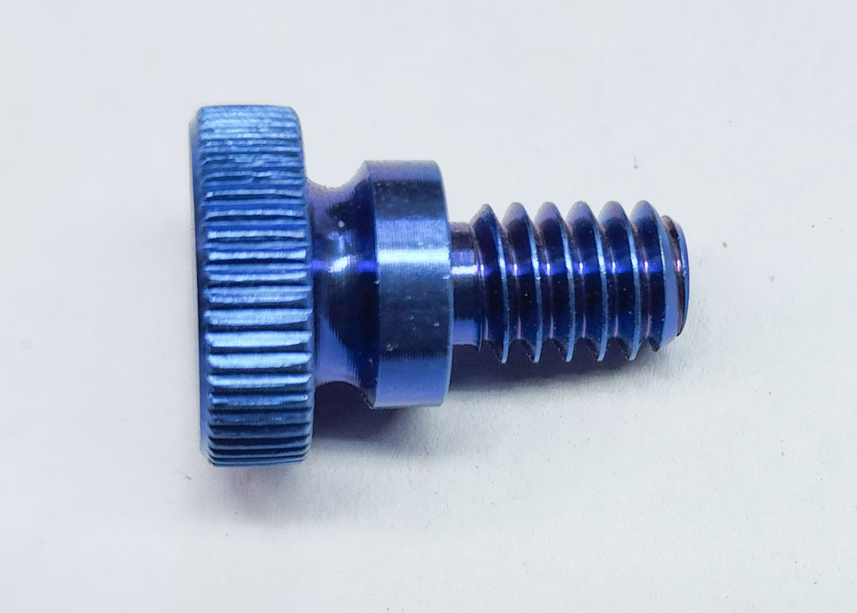 Titanium Thumb Screws, 1/4"-20, Pack of 2