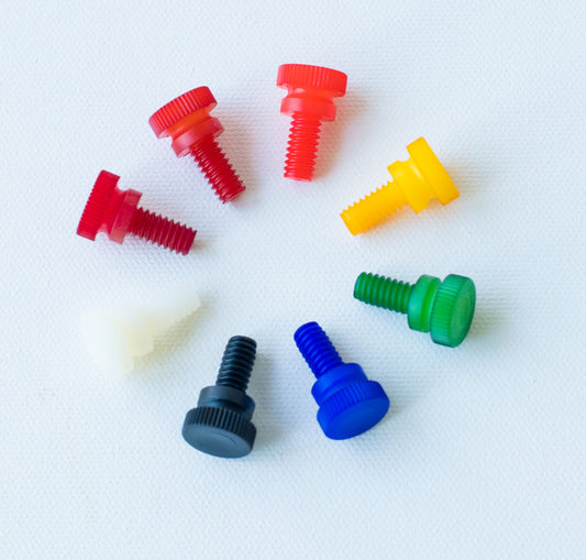 Nylon Thumb Screws, 1/4"-20 x 1/2" Long